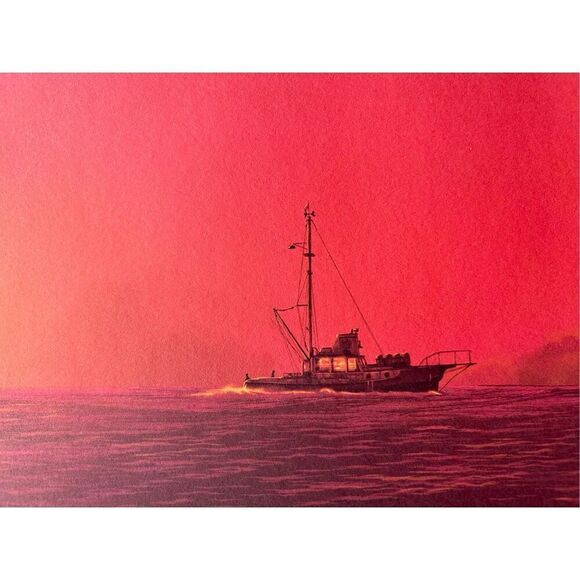 Jaws art print - Beautiful sunset image - limited edition. - Picture 2 of 3